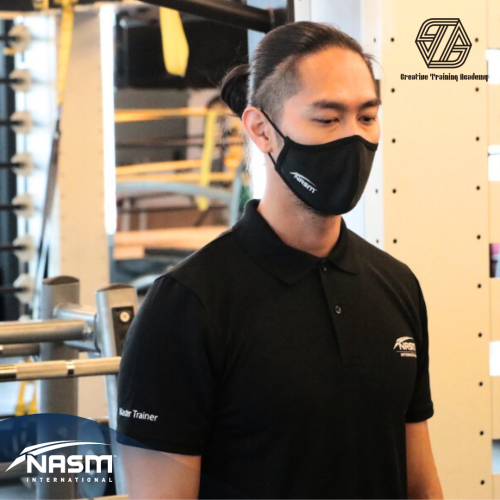 NASM 3D強效防護抗菌布口罩 耀石黑